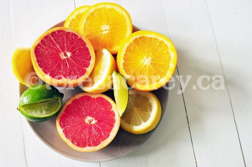 A Plate of Citrus Fruits